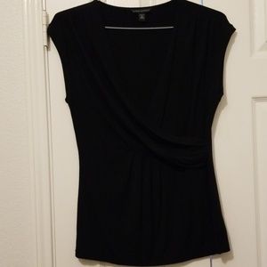 Banana Republic black sleeveless blouse